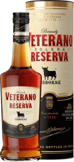 Osborne Veterano Reserva Brandy Solera in Geschenkverpackung