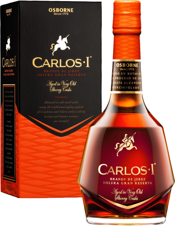 Carlos I Brandy de Jerez Solera Gran Reserva in Geschenkverpackung