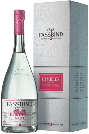 Fassbind Eau de Vie Himbeergeist in Geschenkverpackung