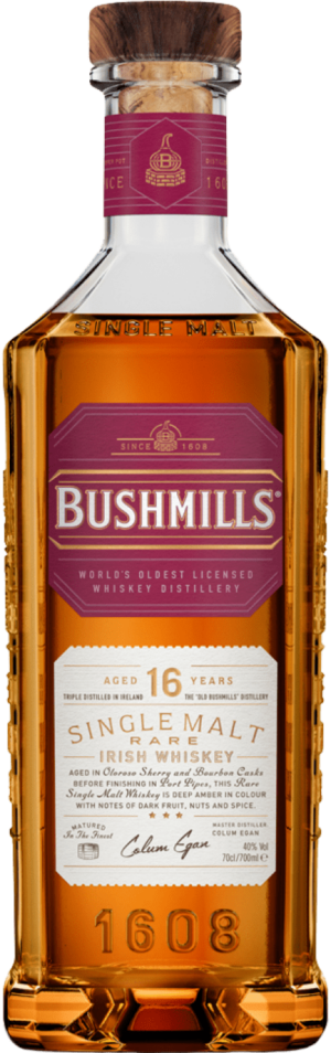 Bushmills 16 Years Old Single Malt Rare Irish Whiskey