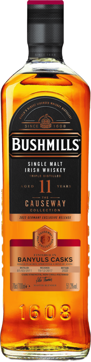 Bushmills »Causeway Collection« Banyuls Cask 11 Years Single Malt Irish Whiskey