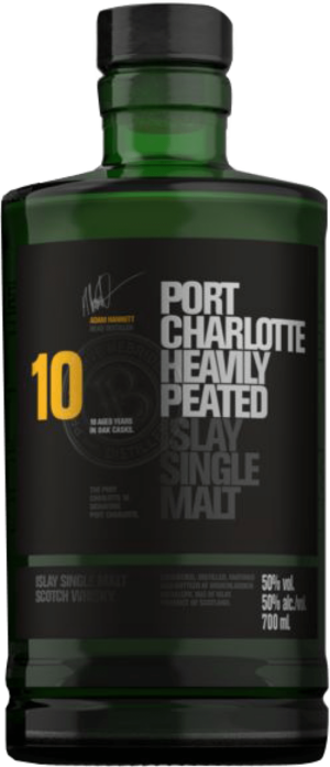 Port Charlotte 10 Year Old Heavily Peated Islay Single Malt Scotch Whisky