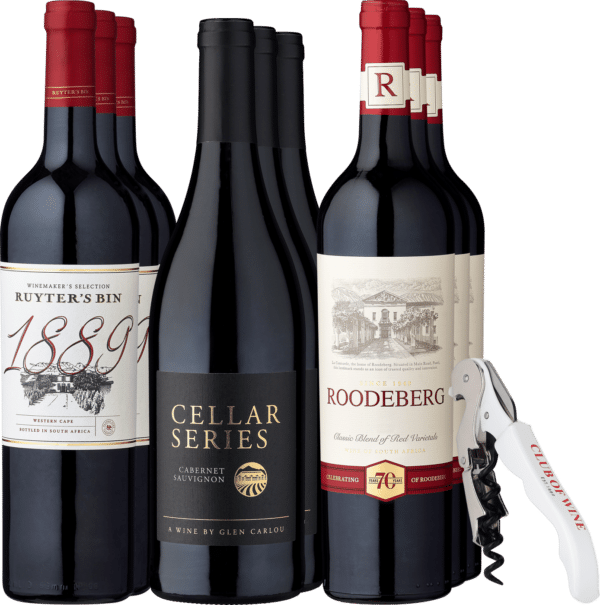 9er-Probierpaket »Vollmundige Rotwein-Safari« + Kellnermesser GRATIS