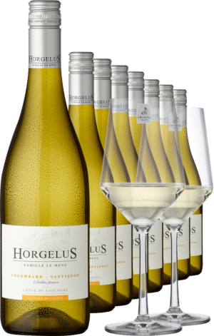 2023 Horgelus Blanc im 8er-Vorratspaket inkl. 2er-Set Zwiesel Glas »PURE«