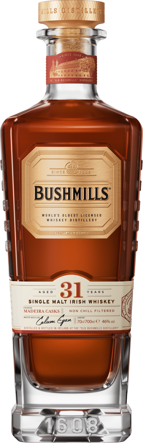 Bushmills 31 Years Old Single Malt Irish Whiskey in Geschenkverpackung